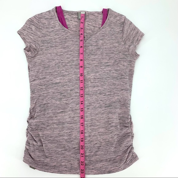 2/$25 Bench Girl's Pink and Grey Short Sleeve Layered T-Shirt, 13/14 - Picture 11 of 16